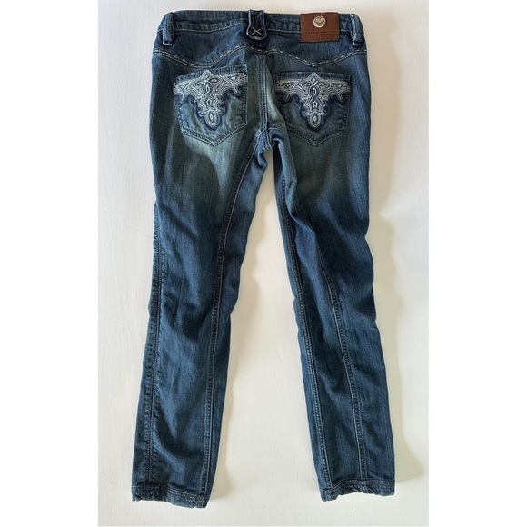 Antik Jeans Size 28 Y2K Embroidered Pocket - Picture 4 of 15